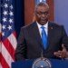 FILE PHOTO: U.S. Defense Secretary Lloyd Austin answers reporters questions at the Pentagon as the U.S. military nears the formal end of its mission in Afghanistan in Arlington, Virginia, U.S. July 21, 2021. REUTERS/Ken Cedeno