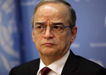 NEW YORK - SEPTEMBER 24: President of the Syrian National Coalition Hadi Al-Bahra speaks at a press briefing during the 69th United Nations General Assembly at United Nations Headquarters on September 24, 2014 in New York City. The annual event brings together international political leaders to report on and look for solutions to various issues across the world.   Yana Paskova/Getty Images/AFP